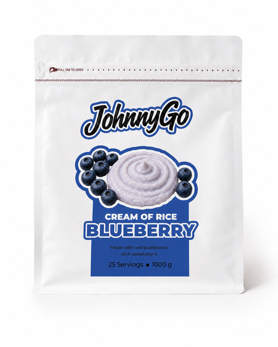 Blueberry cream of rice